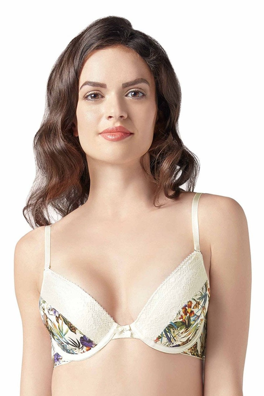Bras Amante Floral Fantasy Padded Wired Lace Bra Red Dahlia ⋆  Explorpopclothes