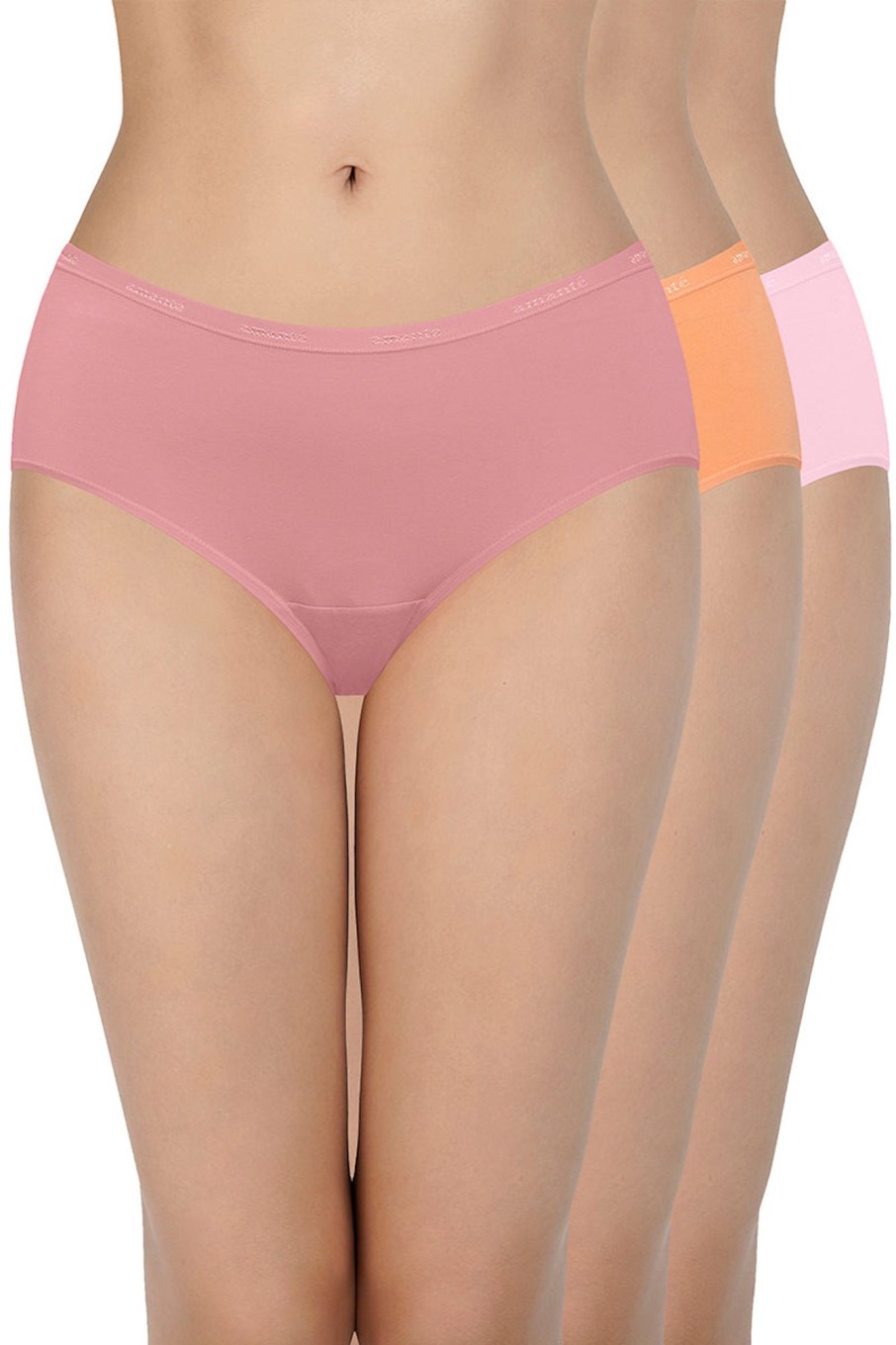 Inner Elastic Waistband Hipster Panty (Pack of 3)