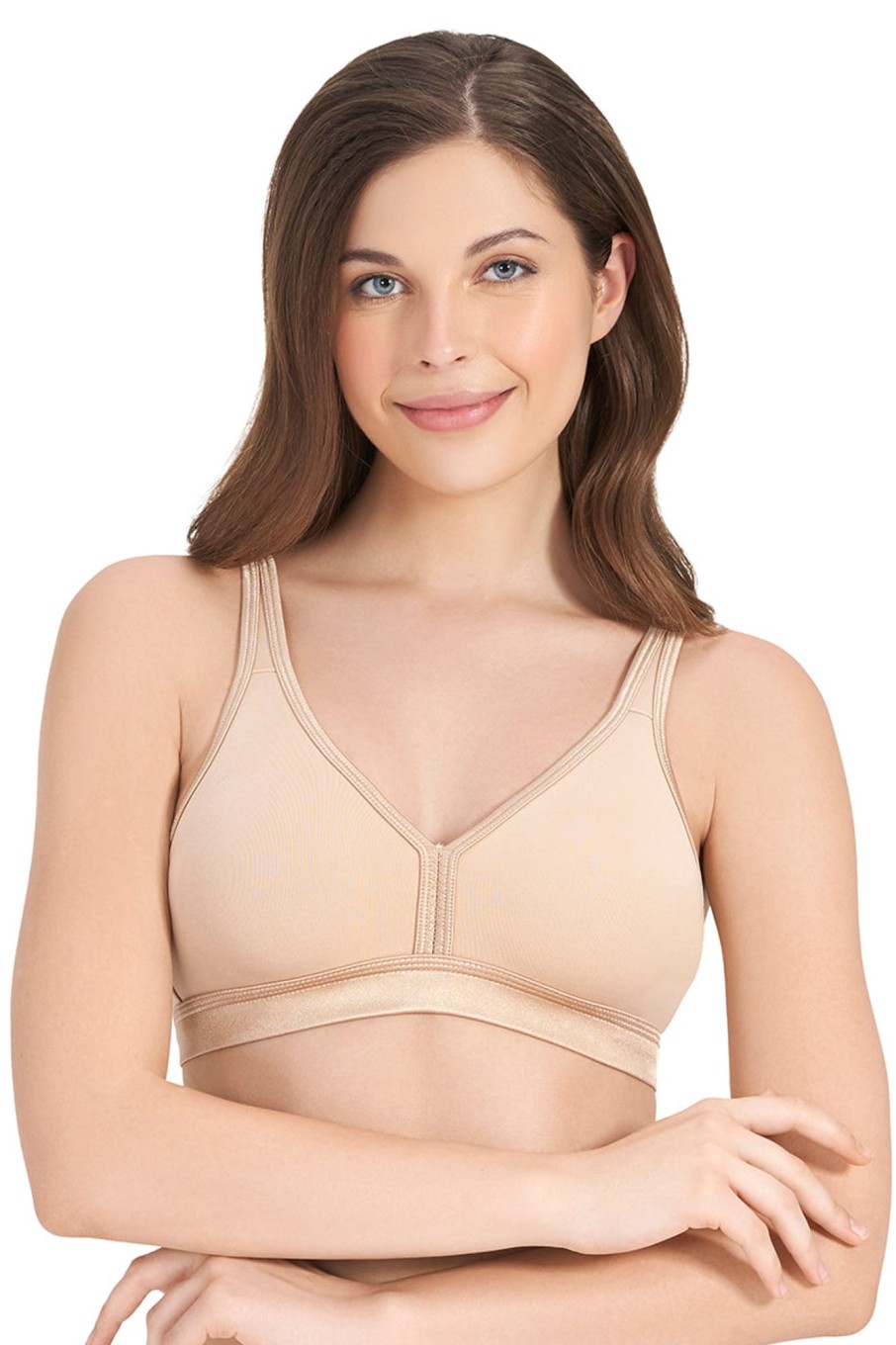 Buy online Nude Non-padded Non-wired Bra With Detachable Straps from  lingerie for Women by Amante for ₹309 at 31% off