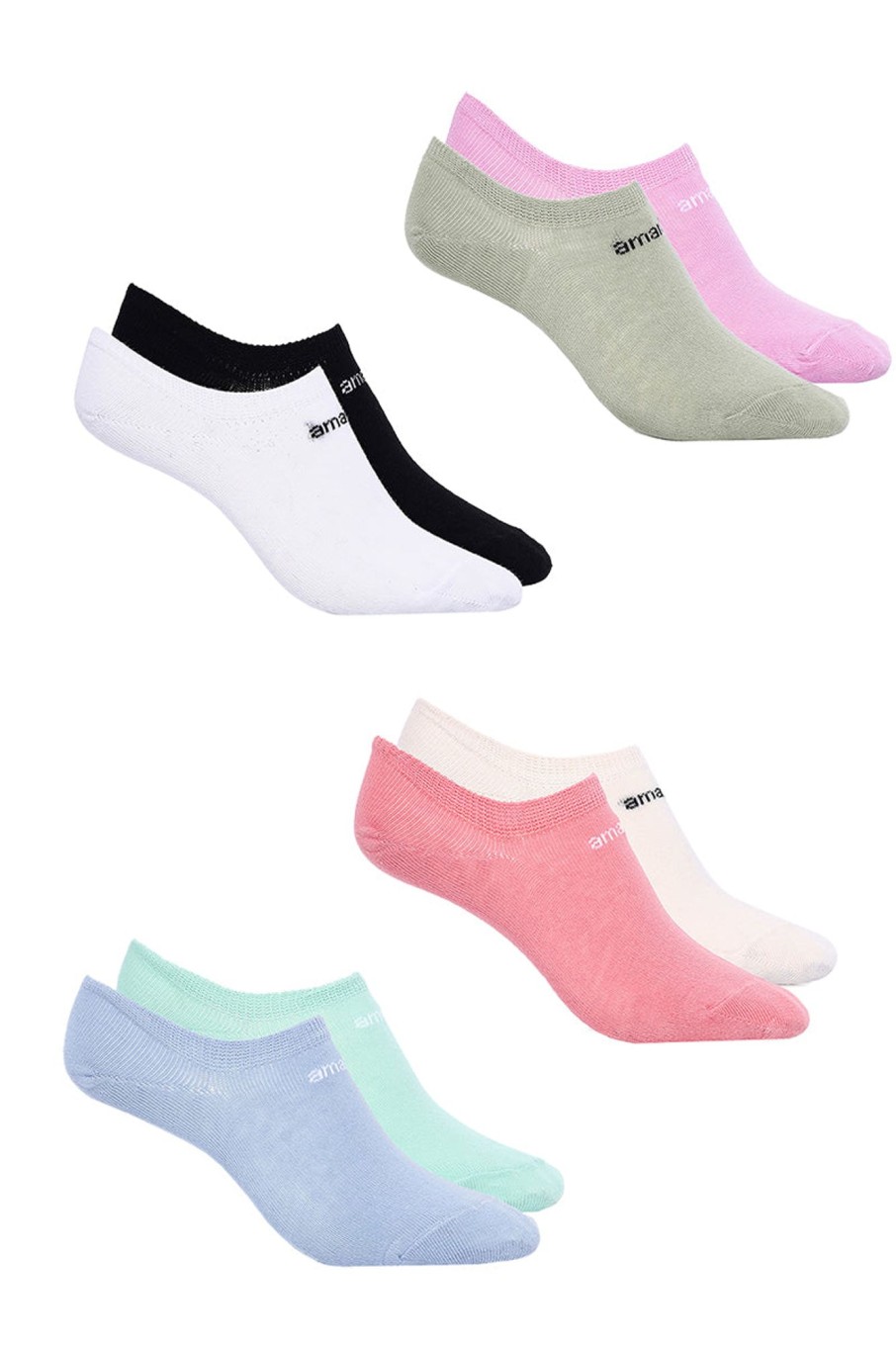 Accessories Amante Low Cut Socks (Pack Of 2) Strawberry-Cream ⋆  Explorpopclothes