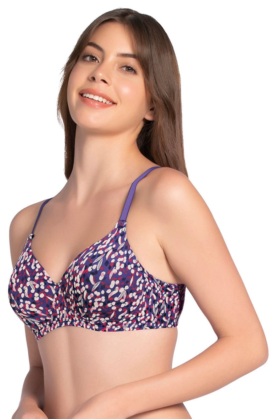 Bras Amante Cotton Casuals Padded Non-Wired Printed T-Shirt Bra
