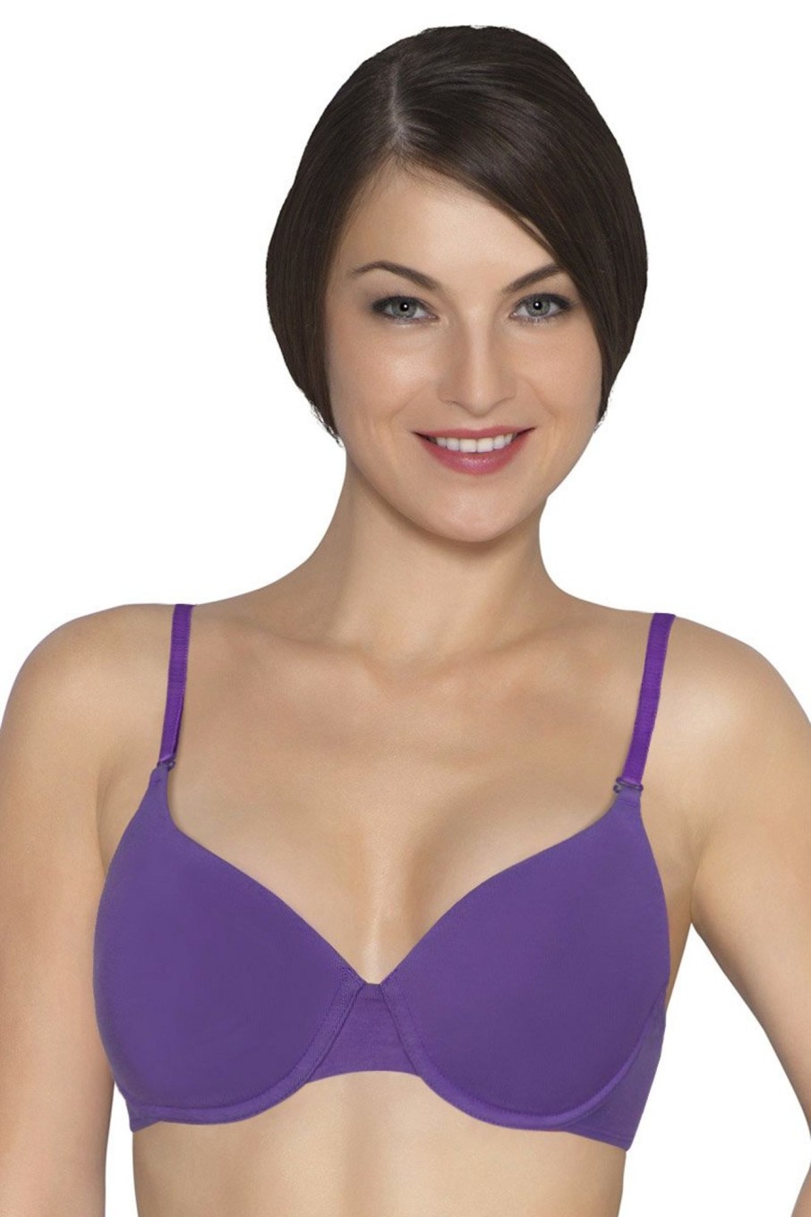 Bras Amante Cotton Casuals Padded Wired T-Shirt Bra Purple ⋆  Explorpopclothes