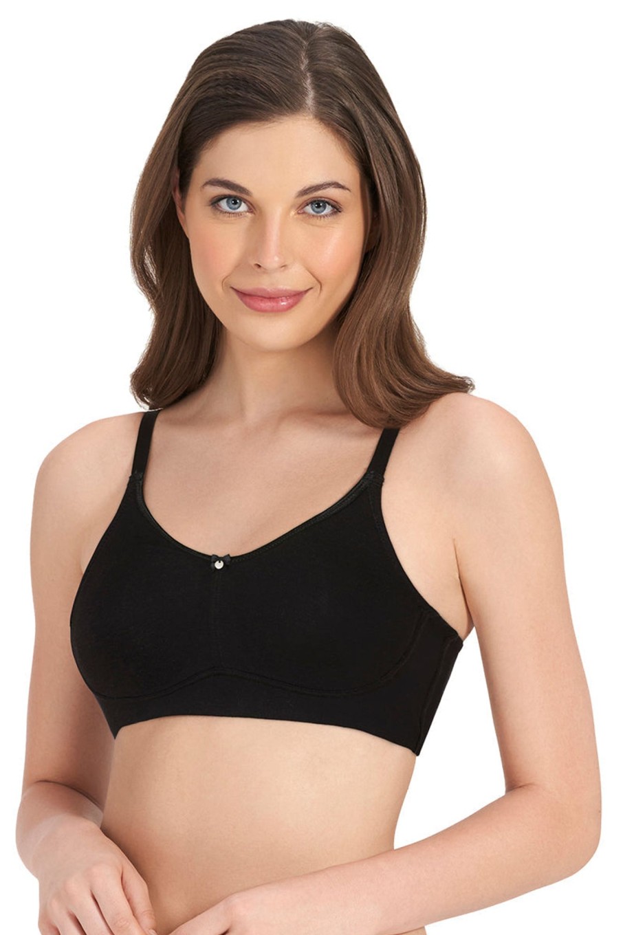 Bras Amante All-Day Elegance Non-Padded Non-Wired Bra Black